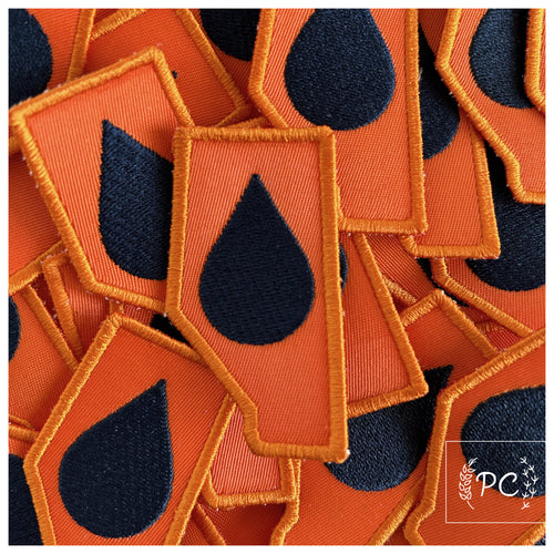 alberta oil - orange | embroidered patch