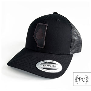 alberta oil - black - retro trucker snapback | hat