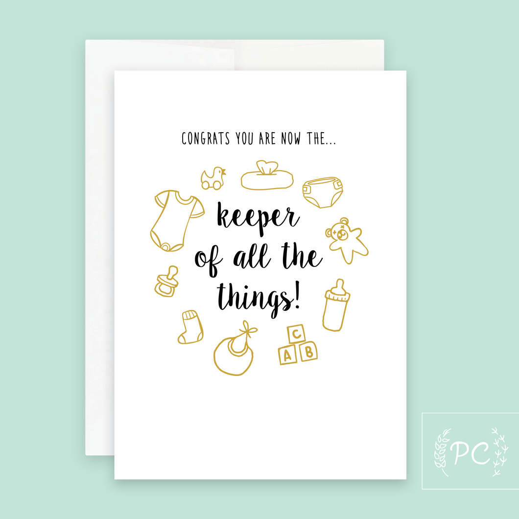 keeper of all the things | greeting card