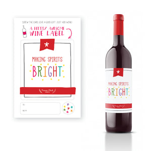 making spirits bright | wine label