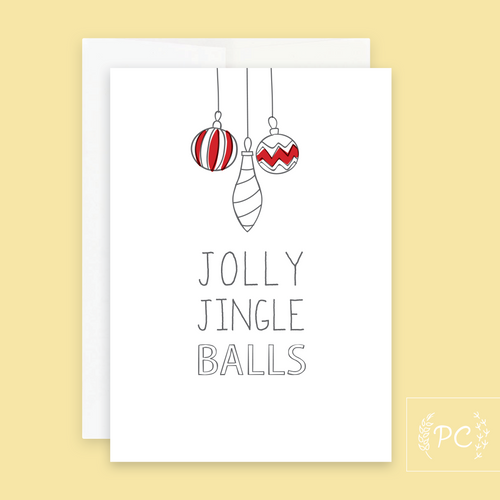greeting card | jolly jingle balls