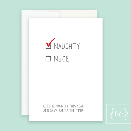 naughty list | greeting card