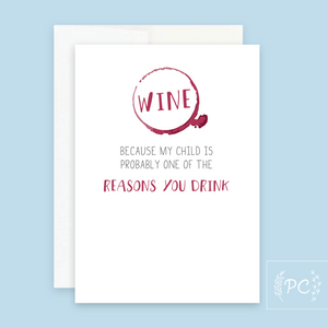 reasons you drink | greeting card