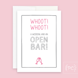 open bar | greeting card