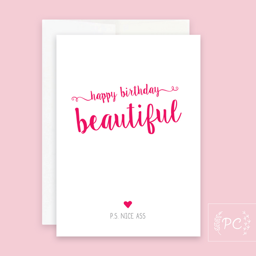 happy birthday beautiful | greeting card