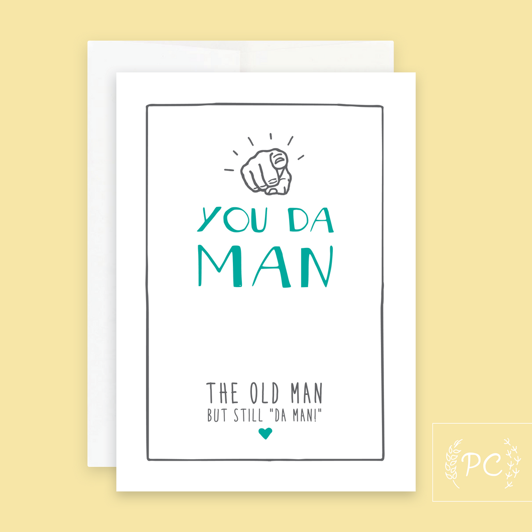 you da man | greeting card