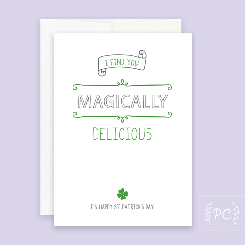 i find you magically delicious | greeting card