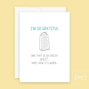 i'm so grateful | greeting card