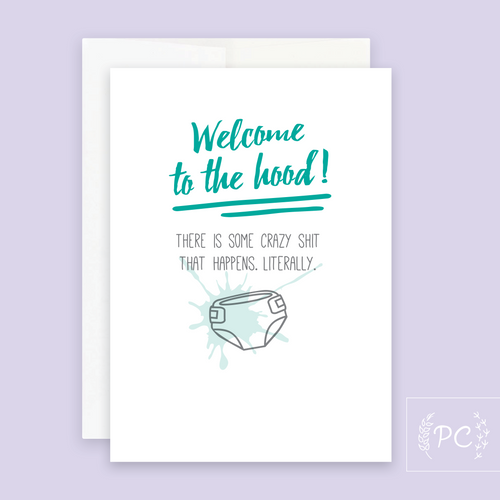 welcome to the hood | greeting card