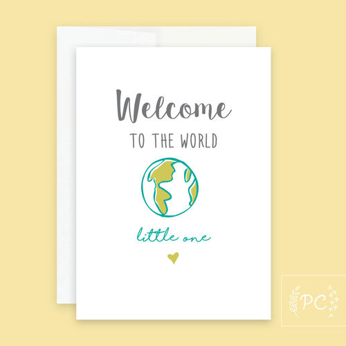 welcome to the world | greeting card