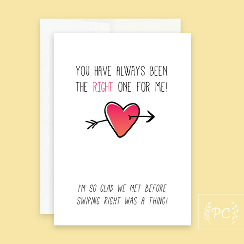 greeting card | the right one for me