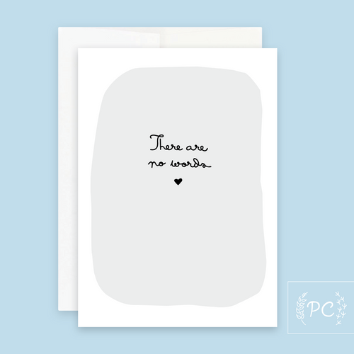 there are no words | greeting card