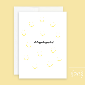 oh happy happy day | greeting card