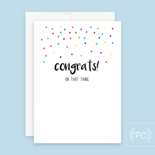 congrats on that thing | greeting card