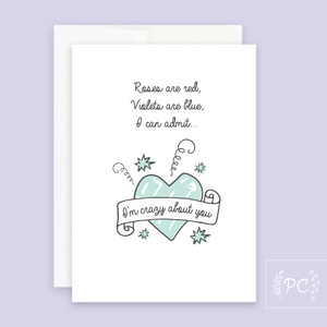 i’m crazy about you | greeting card