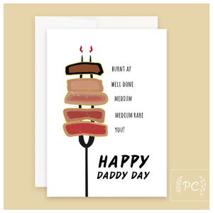 rare - happy daddy day | greeting card