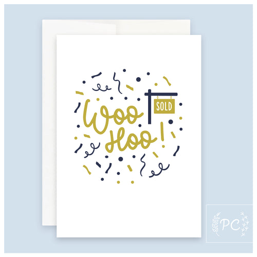 woo hoo - sold | greeting card