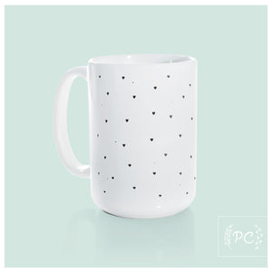 mini hearts | ceramic mug