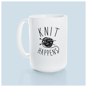knit happens | ceramic mug