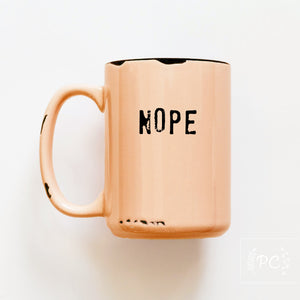 nope | ceramic mug