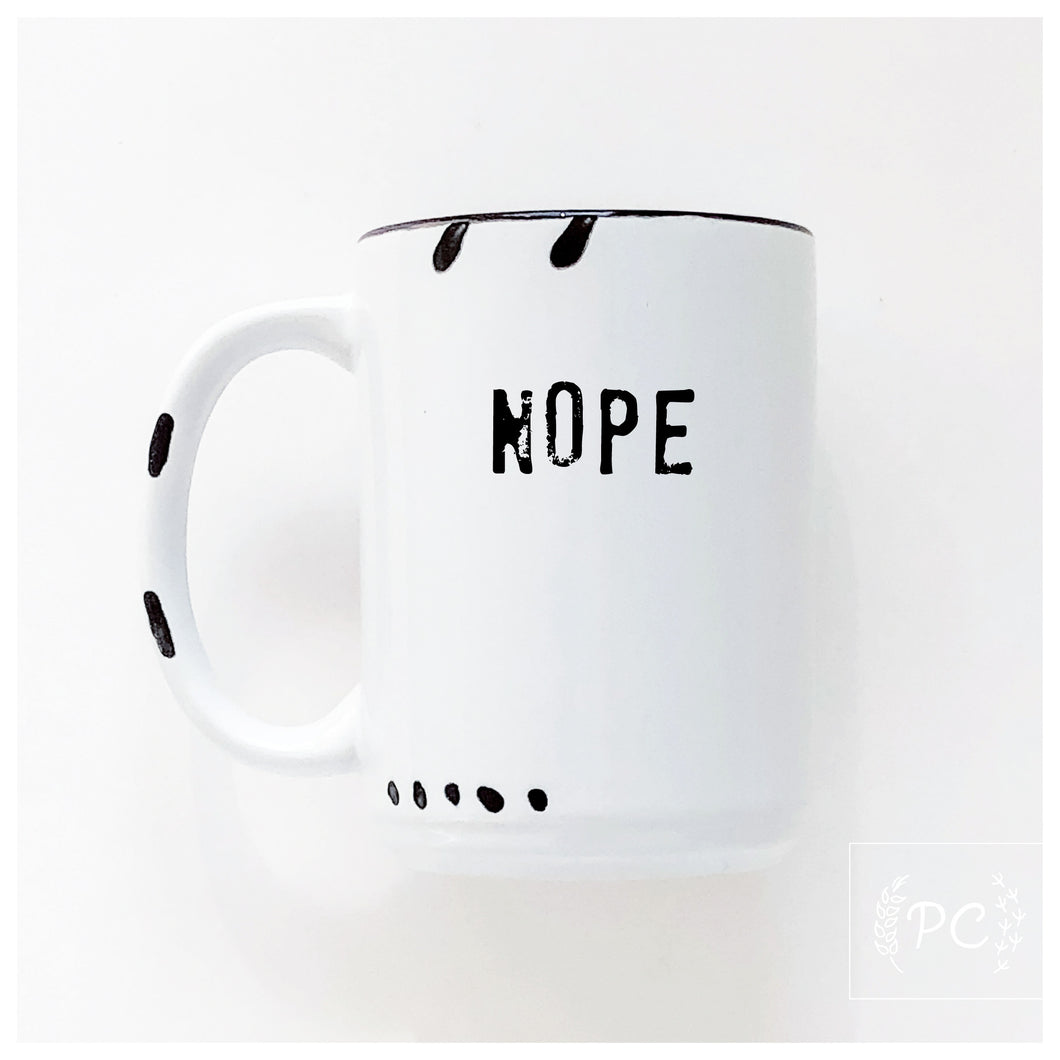 nope | ceramic mug