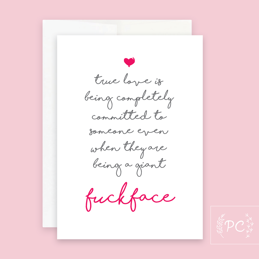 fuckface | greeting card