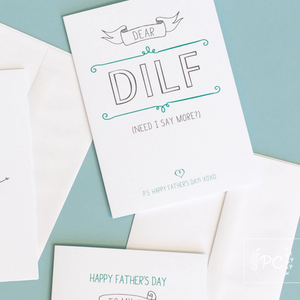 dear DILF father's day | greeting card