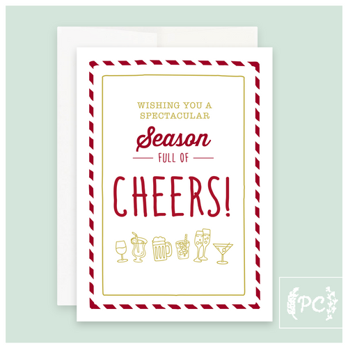 season full of cheers | greeting card