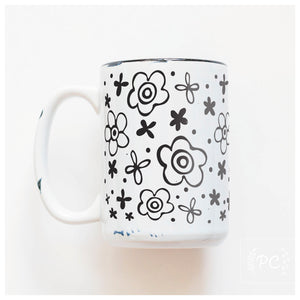 flowers | ceramic mug