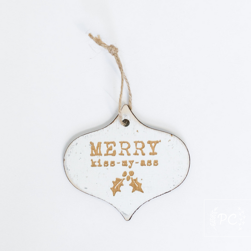 merry kiss-my-ass | ornament