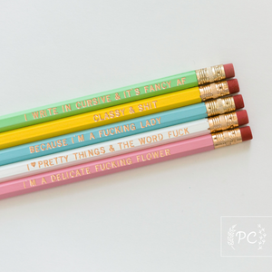 charming & cheeky 2 | pencil set