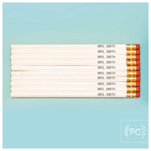 custom teacher name  - Set of 10 | pencils
