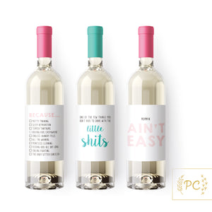 mommin assemblage | wine labels