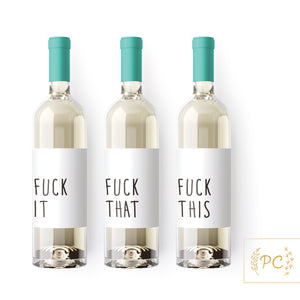 fuck assemblage | wine labels