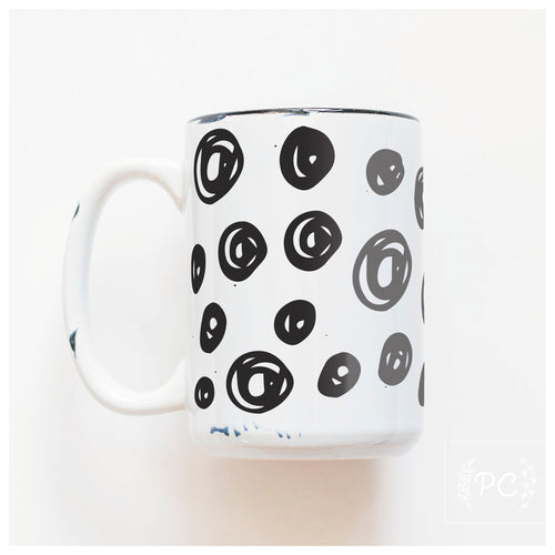 large dots | ceramic mug