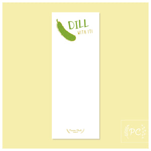 dill with it - gold | note pad