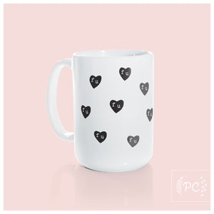 fu hearts | ceramic mug