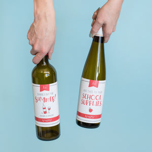 school's out for the summer | wine label
