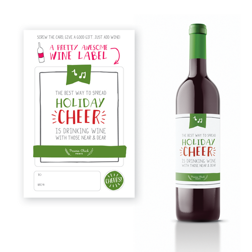 holiday cheer | wine label