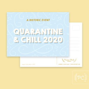 quarantine & chill | postcard
