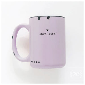 lake life small heart | ceramic mug