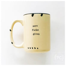 zero fucks given | ceramic mug