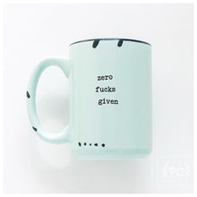 zero fucks given | ceramic mug