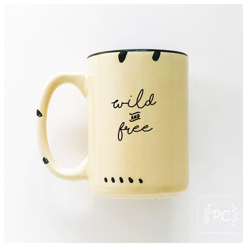 wild and free | ceramic mug