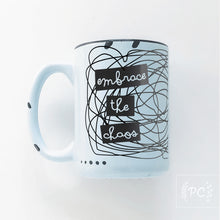 embrace the chaos pattern | ceramic mug
