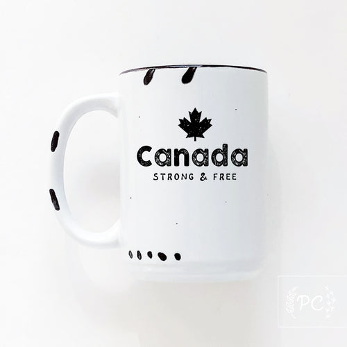 canada strong and free | ceramic mug