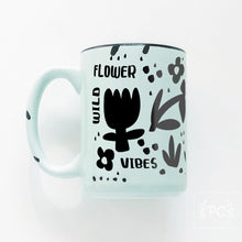 wild flower vibes | ceramic mug | funny