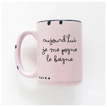 Aujourd’hui je me pogne le beigne | ceramic mug | funny | french