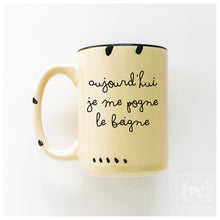 Aujourd’hui je me pogne le beigne | ceramic mug | funny | french