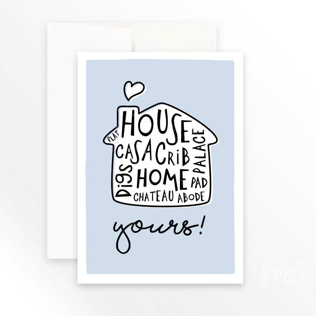 house case crib home yours | greeting card